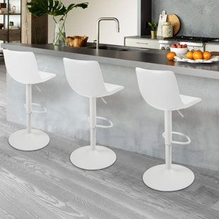 Wayfair | Leather White Bar Stools & Counter Stools You'll Love in